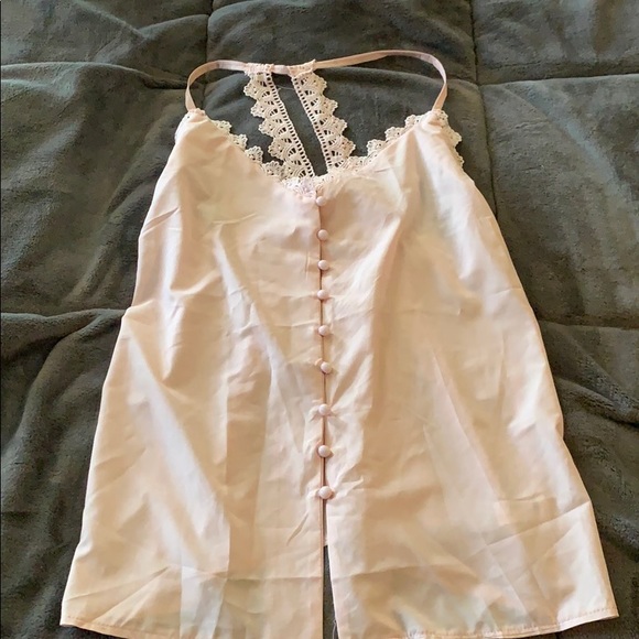 Tops - NWOT Pale pink button up